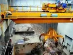 Grab Bucket Scrap Handling Crane