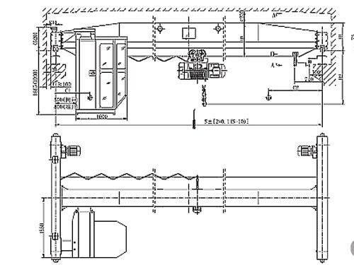 ld model electric single girder crane single girder crane drawings